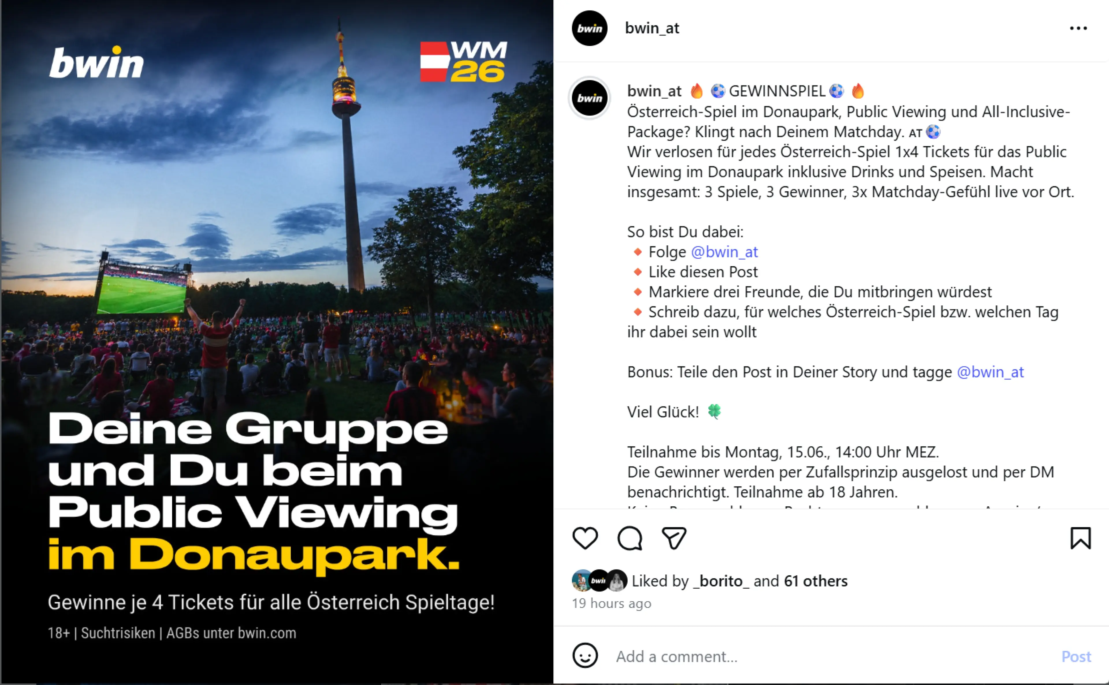 Public Viewing Gewinnspiel